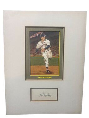 Carl Hubbell Signed Perez-Steele Great Moments Limited Edition Print No. 35 Fram